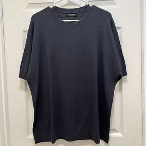 Banana Republic Slate Gray Short Sleeve Sweater size Large